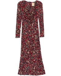 FARM Rio - Long Sleeve Knot Midi Dress - Lyst