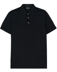 Emporio Armani - Flocked-logo Polo Shirt - Lyst