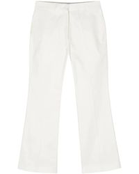 Jil Sander - Mid-Rise Flared Gabardine Trousers - Lyst