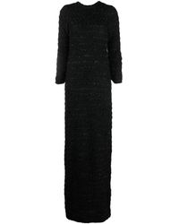 Balenciaga - Robe en tweed à boutonnière au dos - Lyst