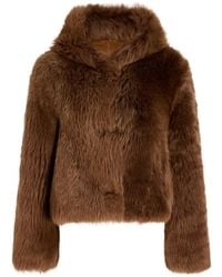 Proenza Schouler - Michelle Hooded Shearling Coat - Lyst