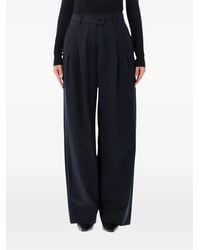 Thelatest - Ester Pleated Wide-Leg Trousers - Lyst