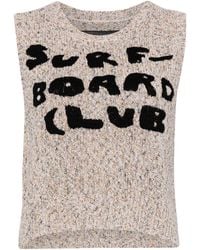 Stockholm Surfboard Club - Logo-embroidered Knitted Vest - Lyst