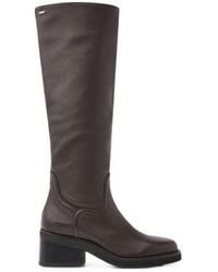 Nubikk - Cassy Grained Leather Knee-High Boots - Lyst