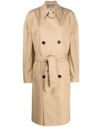 MM6 by Maison Martin Margiela - Oversize Double-breasted Trench Coat - Lyst