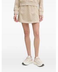 Guess - Monogram-Print Panelled Mini Skirt - Lyst