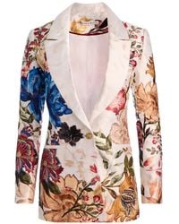 Alice + Olivia - Denny Floral-Print Blazer - Lyst