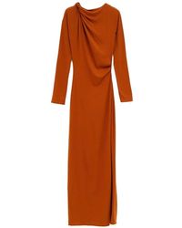 Atlein - Gedrapeerde Jurk - Lyst