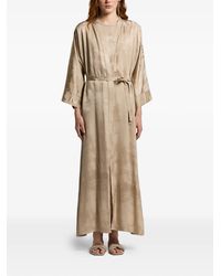 Peserico - Maxi-Jurk Met Tie-Dye Print - Lyst