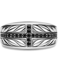 David Yurman - Chevron Three Sided Signet Ring - Lyst