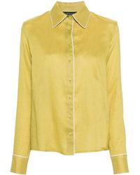 Fabiana Filippi - Piped-Trim Linen Shirt - Lyst