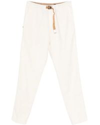 White Sand - Greg Belted Trousers - Lyst