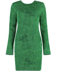 Givenchy - Floral-Jacquard Lurex Minidress - Lyst
