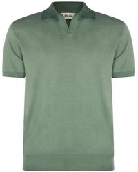 Altea - Short-Sleeved Cotton Polo Shirt - Lyst