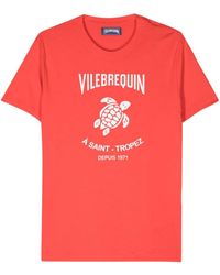 Vilebrequin - Camiseta con sello del logo - Lyst