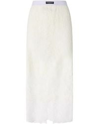 Pinko - Falda Con Capa De Encaje - Lyst
