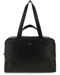 Prada - Nappa-Leather Work Bag - Lyst