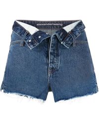 T By Alexander Wang Klassische Jeansshorts - Blau