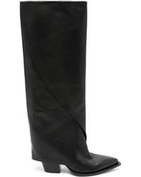 Elena Iachi - 80Mm Leather Boots - Lyst