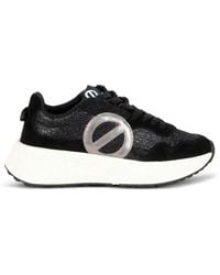 No Name - Carter Glitter-Detail Logo-Patch Sneakers - Lyst