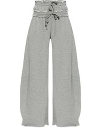 adidas - Frayed-Edge Wide-Leg Track Pants - Lyst
