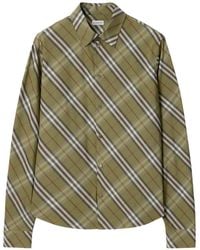 Burberry - Camicia A Quadri - Lyst