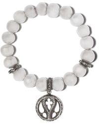 Loree Rodkin Baroque Pearl Charm Diamond Bracelet - Metallic