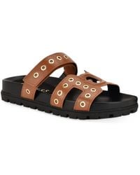 Guess - Fashie Slip On Double Strapped Footbed Sandals - Lyst
