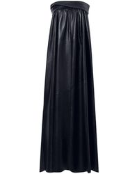 Proenza Schouler - Strapless Leather Maxi Dress - Lyst