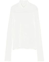 Jil Sander - Mock-Neck Long-Sleeve Top - Lyst