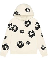 DENIM TEARS - Floral-Motif Hoodie - Lyst