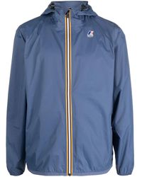 K-Way - Logo-Print Hooded Jacket - Lyst