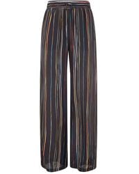Paul Smith - Striped Wide-Leg Trousers - Lyst