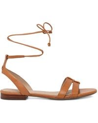 Ralph Lauren - Knot Strappy Flat Sandals - Lyst