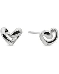 Monica Vinader - Small Infinity Heart Stud Earrings - Lyst