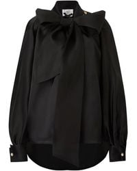 Edward Achour Paris - Blusa Con Fiocco - Lyst