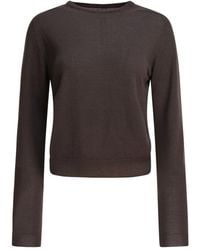 Rick Owens - Jersey de lana con cuello redondo - Lyst