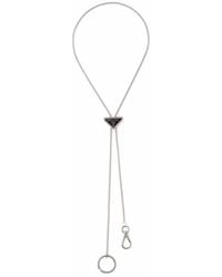 Prada - Collier À Pendentif Logo - Lyst