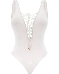 Noire Swimwear - Lace-Up Swimsuit - Lyst