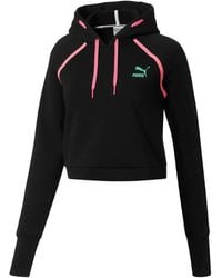PUMA - Logo-Print Hoodie - Lyst