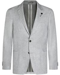 Lardini - Flower Pin Pocket Blazer - Lyst