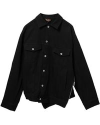 COMME DES GARÇON BLACK - Asymmetric-Hem Jacket - Lyst