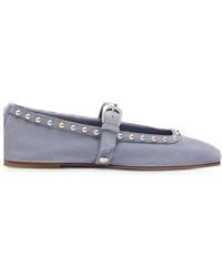Stuart Weitzman - Perry Stud-Embellished Ballet Flats - Lyst