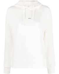 A.P.C. - Sudadera Christaina con capucha y logo estampado - Lyst