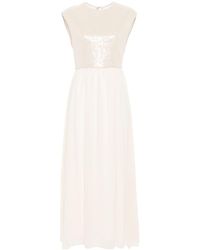 Peserico - Sequin-embellished Chiffon Dress - Lyst