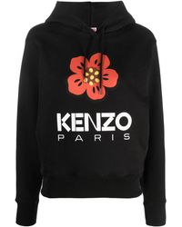 KENZO - Paris Cotton Hoodie - Lyst