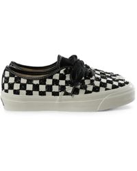 Vans - Authentic Sequin-Embellished Checkerboard Sneakers - Lyst