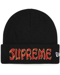 Supreme - Bonnet À Logo Brodé - Lyst