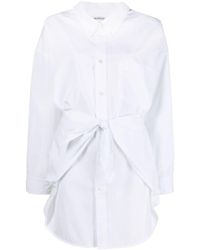 Balenciaga - Camicia con nodo - Lyst