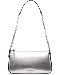 MICHAEL Michael Kors - Empire metallic leather shoulder bag - Lyst